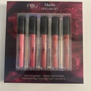 Matte Lipstain Set - Pink Dusty Rose Shades